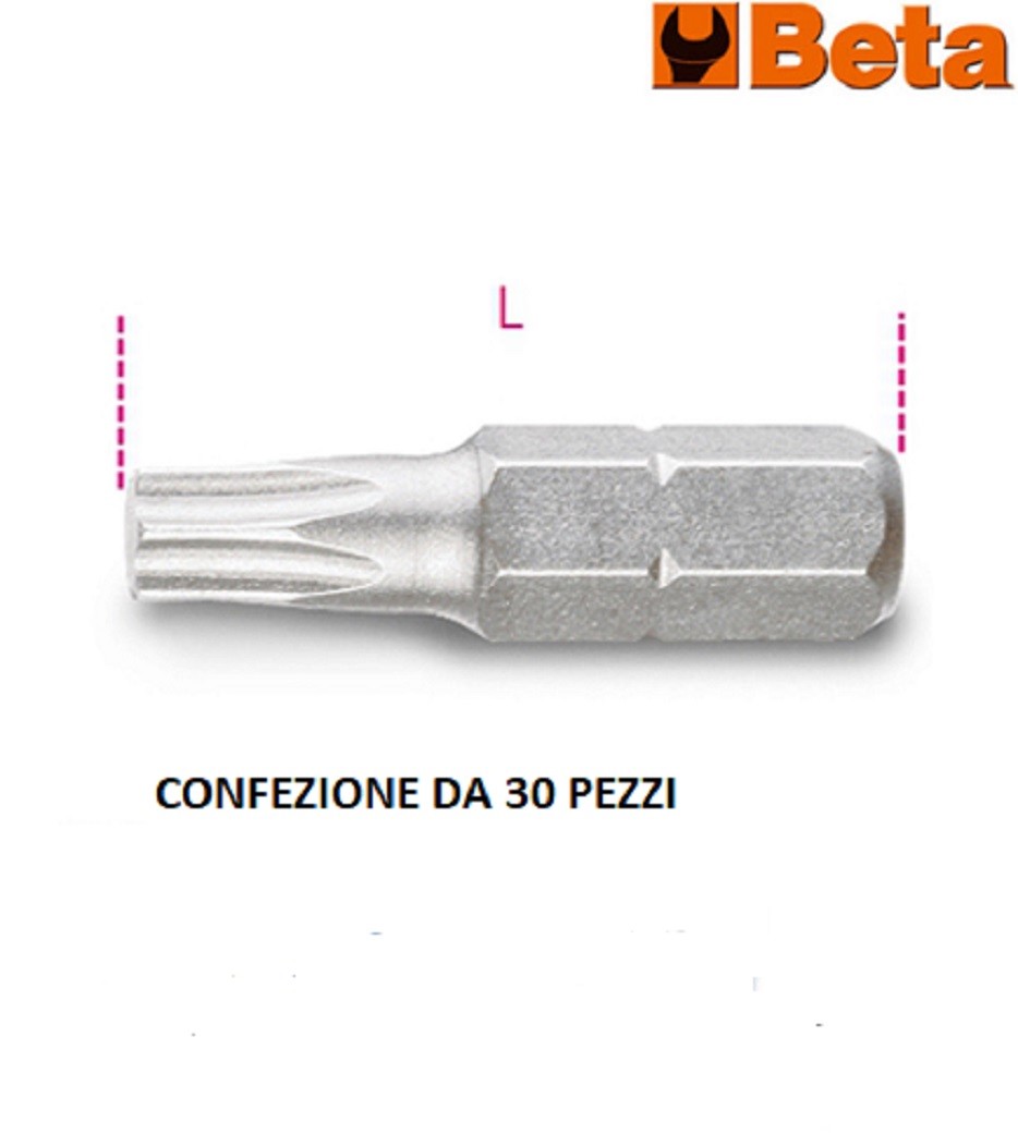 BETA 861 TX 9 Originale BETA ! INSERTI TX 1/4-L25 TX 9 CONFEZIONE DA 30 PEZZI