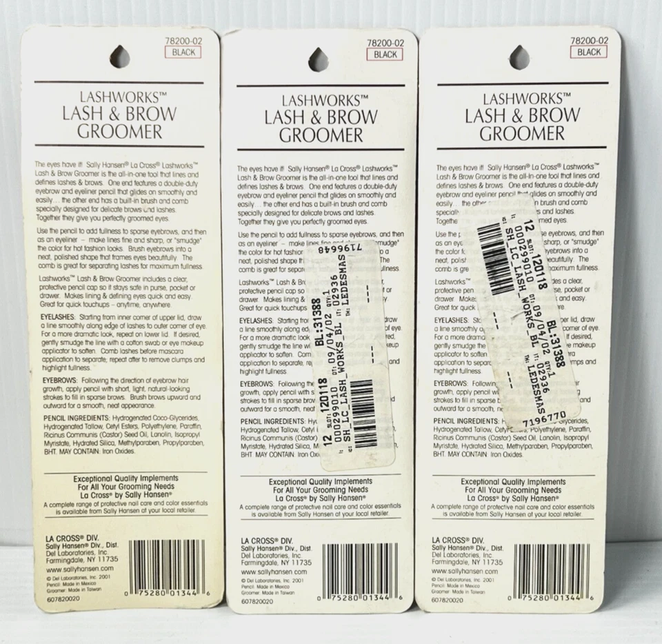 Новый (3) LA CROSS LASH WORKS многофункциональный грумер для ресниц и бровей *ВИНТАЖНЫЙ РЕДКИЙ - Изображение 3 из 4