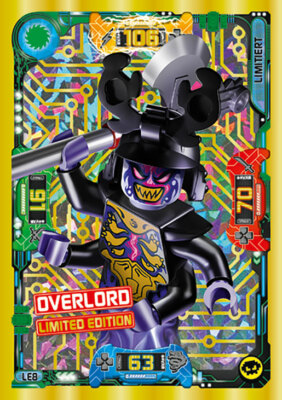 LEGO Ninjago Serie 5 Karte Nr. LE08 - Overlord - Limitierte Karte