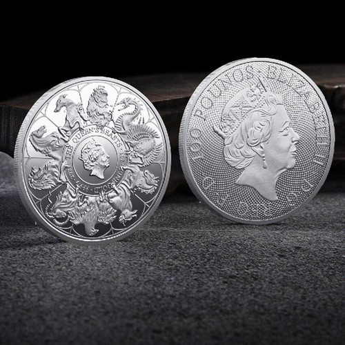 Commemorative Queen Elizabeth II Gift Silver Plated Challenge Coin Memorial - Picture 9 of 10