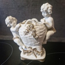 BISCUIT PORCELAINE PUTTI ANCIEN ( LIRE )