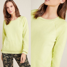 ANTHROPOLOGIE T.La WOMEN'S NEON HEATHER KIMBERLY RAGLAN SWEATSHIRT Sz XL
