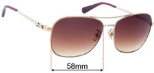 SFx Replacement Sunglass Lenses fits Coach HC 7080 - 58mm Wide