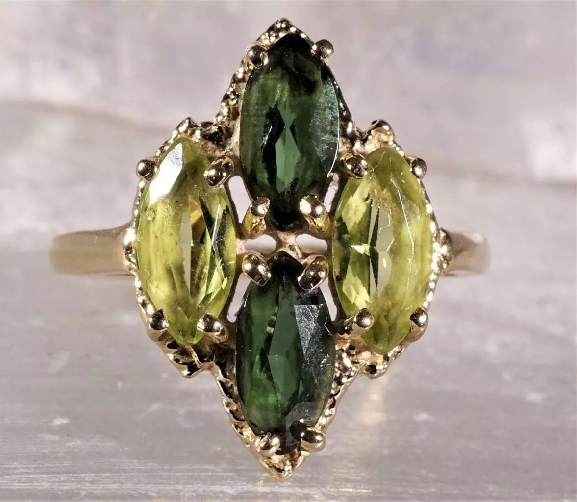 Ebay peridot rings sale