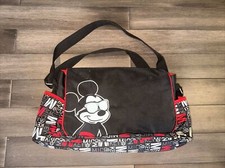 Mickey Mouse Authentic Disney Baby Bag Diaper Bottle Red White Black