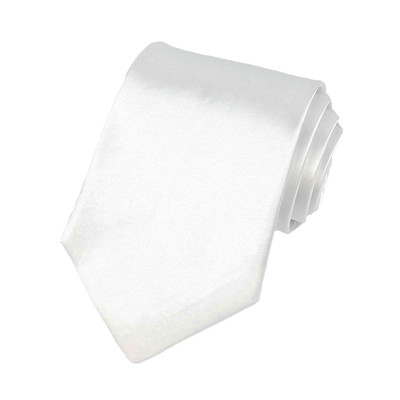 Men Classic Solid Color Satin Wedding Tie Formal Business 8CM Wide Necktie