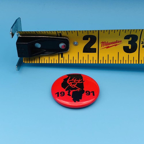 Vintage 1991 Illinois Firearm Deer Harvest Hunting Pin Button - Picture 3 of 3