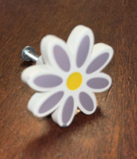 Flower Drawer Pulls Knobs Handles Purple Yell...