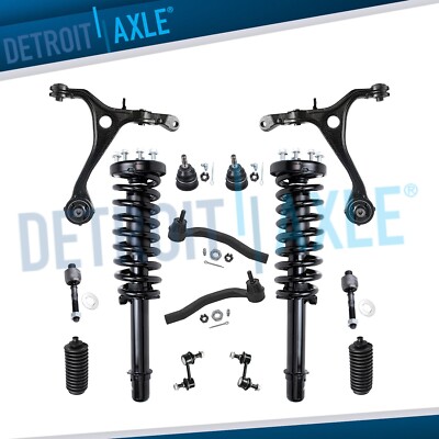 14pc Front Struts Control Arm Sway Bar Kit for 2003 - 2007 Honda Accord - 2.4L