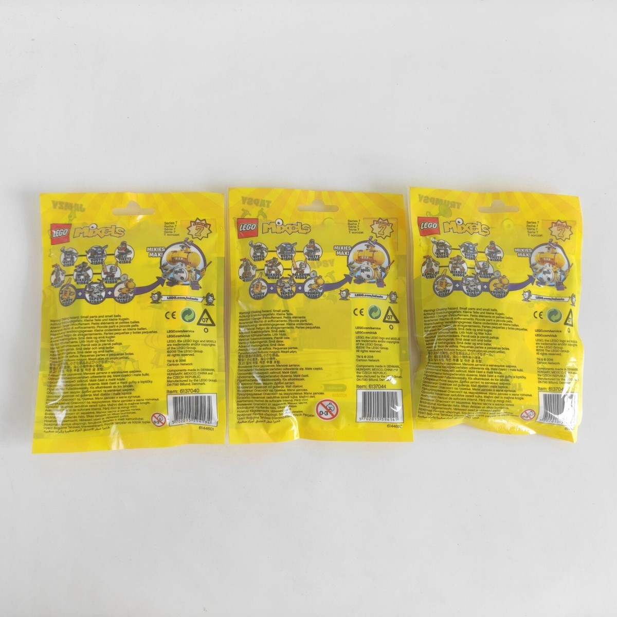 LEGO MIXELS Series 7 Set of 3 41560 41561 41562 Jamzy Tapsy