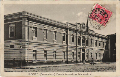 PC BRAZIL, RECIFE, ECOLA APRENDIZES MARINHEIROS, Vintage Postcard (b36471)