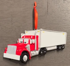 Semi Truck Personalizable Ornament