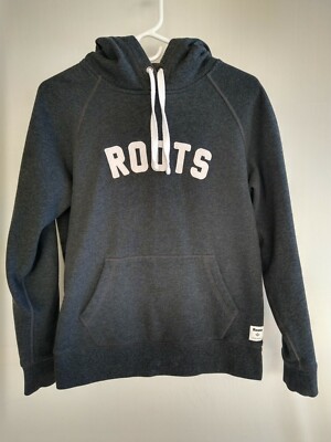 Roots Canada Hoodie Gray Sweatshirt Pullover Hoodie Women's