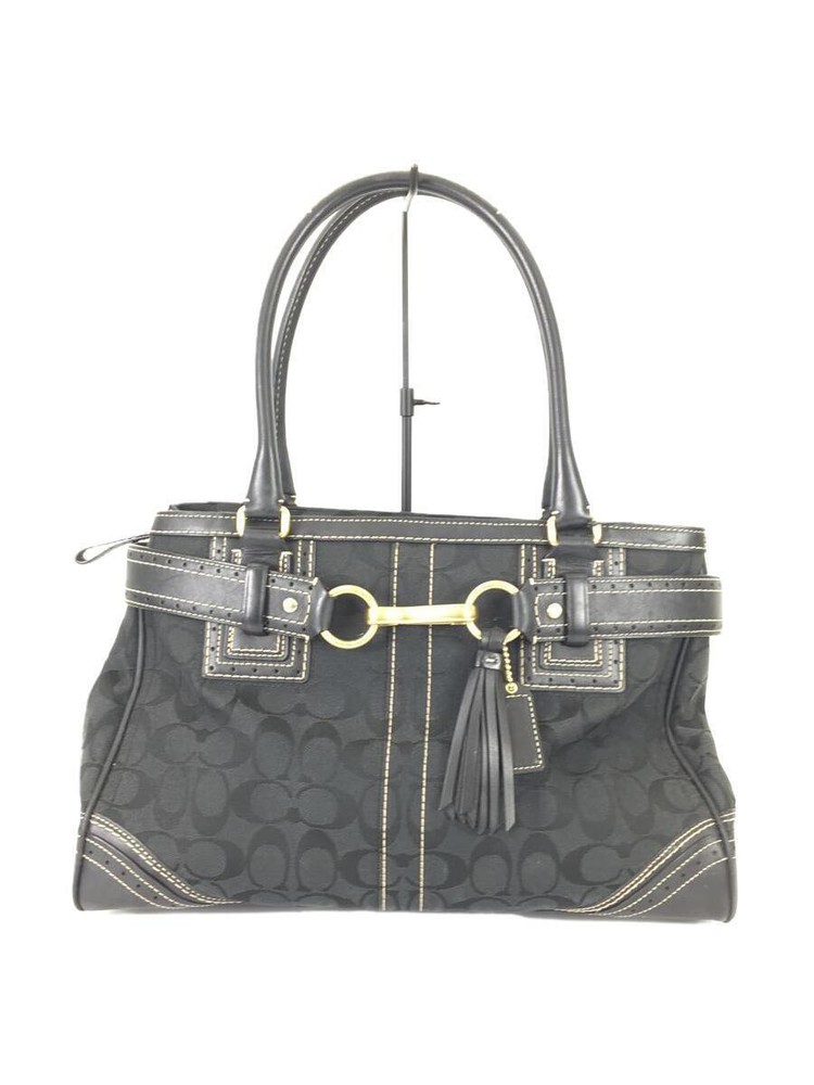 COACH Tote Bag_Signature Canvas BLK