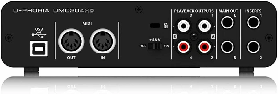 Behringer UMC204HD U-phoria USB Audio Interface - Image 3 of 4