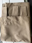 A Set Of four Luxury Drapes Tab Top Silk Blend (not Faux) Custom Curtains Taupe — photo 6