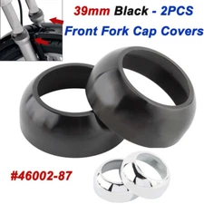 39mm Front End Fork Boot Cap Covers Black For Harley Sportster 1200 Iron 1200