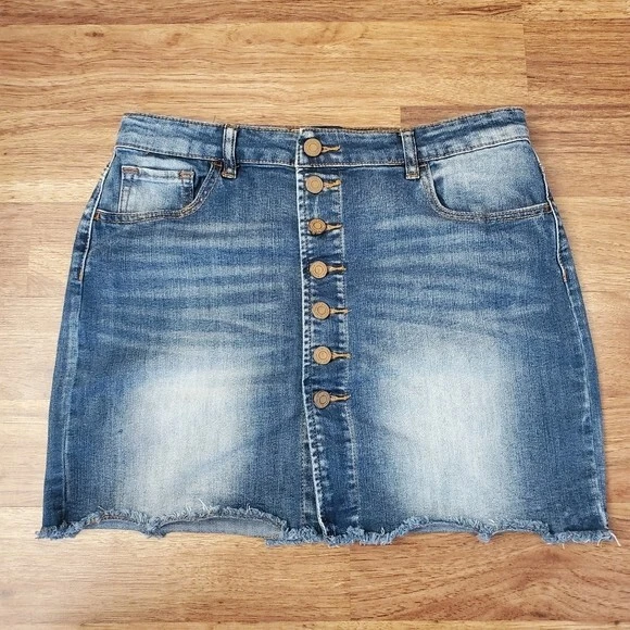 Indigo rein 2025 denim skirt