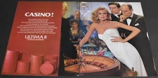 1979 Print Ad Sexy Fashion Ultima II Charles Revson Casino Roulette Feminine ATS