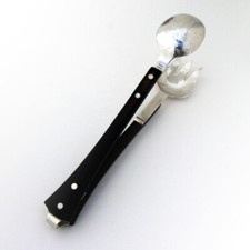 Arts And Crafts Large Tongs Ebony Handles Kenrae Sterling Silver