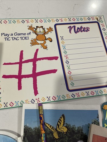 VTG Garfield Stationary Mixed Large Lot Rulers Memo Board Pencil Notes Envelopes - Picture 7 of 15