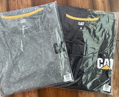 Caterpillar Men Trademark Short Sleeve Tee XL T Shirts Black