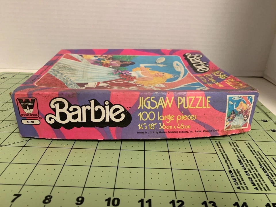 Головоломка Whitman 1980 Barbie 100 шт. — полная — поврежденная коробка - Изображение 4 из 4