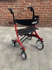 Red Drive Nitro Rollator Walking Frame On Wheels with Seat