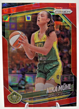 2025 Panini Prizm WNBA Nika Muhl Red Pandora Prizm #/199 Seattle Storm #127