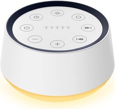 Brown Noise Sound Machine with 30 Soothing Sounds 12 Colors Night Light White No