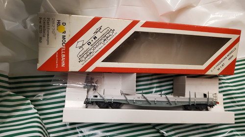 D+R R-w 8270 Plattformwagen bewegliche Rungen 1:87 H0m Bemo | Condition: Gebraucht