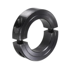 Split Shaft Collar Double 1-5/8 Inch Rod 2-5/8 OD Carbon Steel Set Screw Clamp