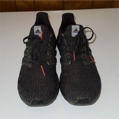 adidas UltraBoost Black Men's Running Shoes Knit Low Top Lace Up Sneaker