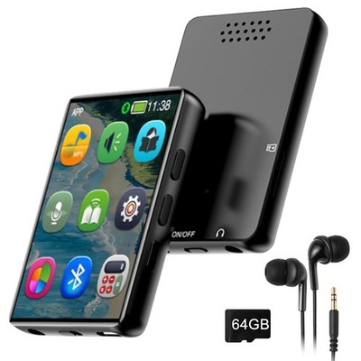 Bluetooth 5.2 MP3 Player 2,4 Zoll Touchscreen MP3-Player Musikplayer HiFi-Klang