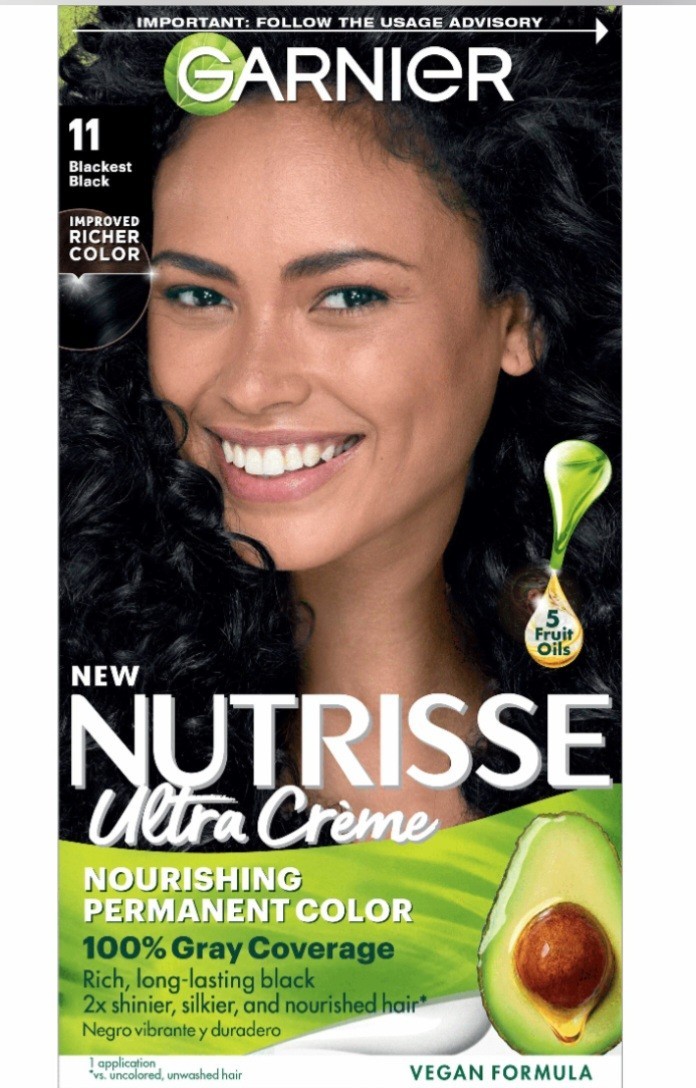 Garnier Nutrisse Ultra Creme Permanent Hair Dye Blackest Bla