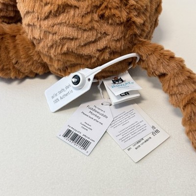 Jellycat MEDIUM Fuddlewuddle Monkey BNWT - 100% Authentic