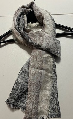 Women's Scarf Silver & Grays VGC Tag Target 76' x 22''