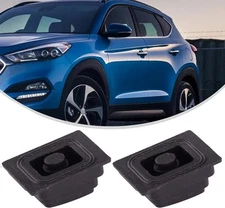 2Pcs Black Car Exterior Door Handle Buckle Induction Button Fit for 