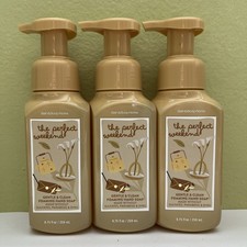 3 Bath Body Works THE PERFECT WEEKEND Gentle Clean Foaming Hand Soap NEW