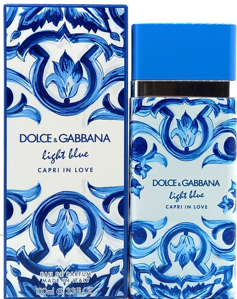 DOLCE & GABBANA LIGHT BLUE CAPRI IN LOVE EDP SPRAY FOR WOMEN 3.3