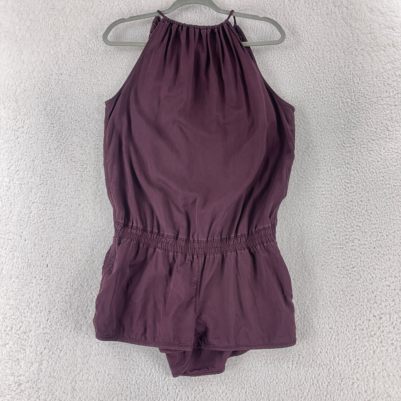Lululemon Heat the Street Romper Women Size 6? Maroon Casual Open Back One Piece