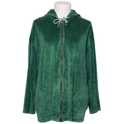 Private, Kapuzenpullover, Größe: L, Grün, Samt, Damen #w2e