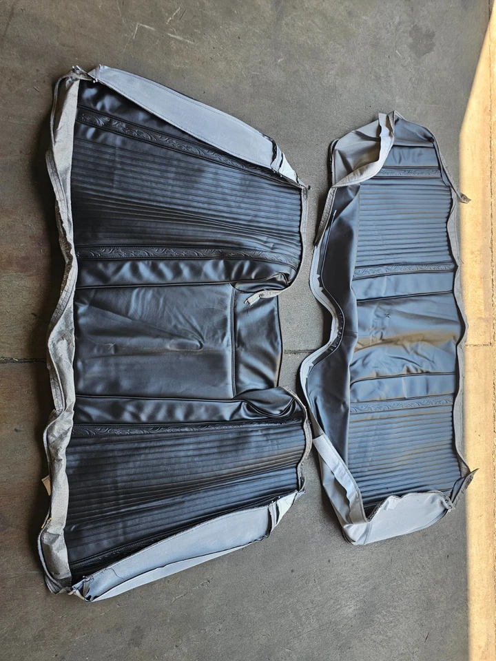 PUI 66KSR10C Hardtop Black Rear Bench Seat Cover for 1966 Plymouth Satellite - Image 2 of 4