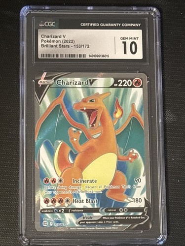 Charizard V graded CGC 10 for sale on eBay