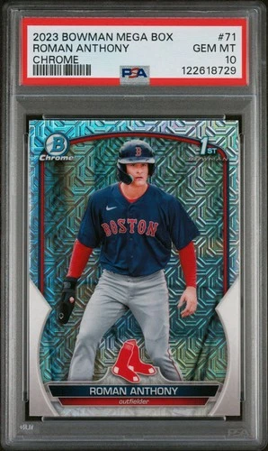 2023 Bowman - Chrome 1st Prospects Roman Anthony #BCP-71 Mojo Refractor PSA 10