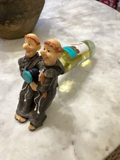Funny Monk Wine Bottle Holder Friar Figurine ...