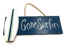 Gone Surfin' Sign 14" - Surfing Beach Decor dpt520035