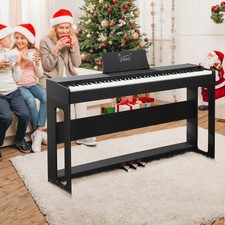 Glarry Electric Digital Home Piano 88 Keys Full Weighted Keyboard Beginner Black