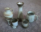 FRANKOMA PRAIRIE BLUE/BROWN 5 PIECE ODDS & ENDS