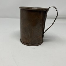 Ancienne tasse tasse cup réservoir CUIVRE 4,75" fait main ferme primitive